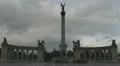 "Heroes' Square" with the Millennium Memorial, Budapest, Hungary HD Footage