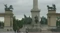 "Heroes' Square" with the Millennium Memorial, Budapest, Hungary HD Footage