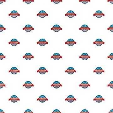 Heroes veterans day pattern seamless vector Stock Illustration