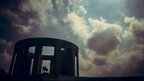 Heroes of World war one : King Albert I of Belgium memorial time lapse Stock Footage 107580406
