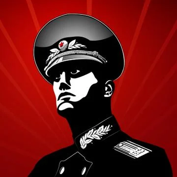 Heroic soldier 스톡 일러스트