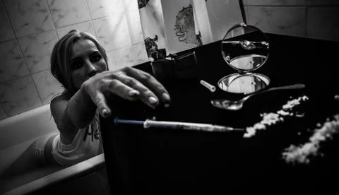 Heroin addict Stock Photos