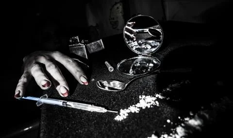 Heroin addict Stock Photos
