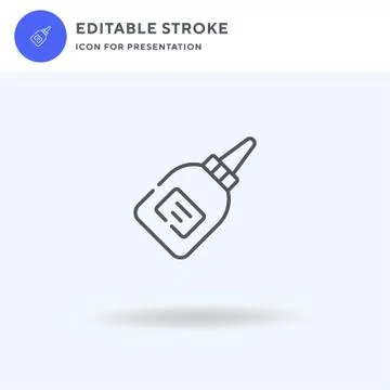 Heroin icon vector, filled flat sign, solid pictogram isolated on white, logo Stock Illustration