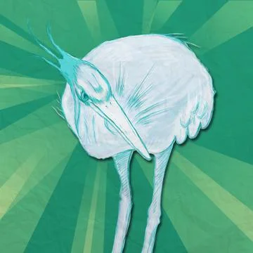 Heron Illustrazione stock