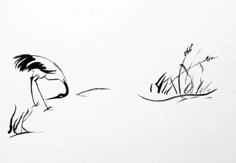 Heron Stock Illustration