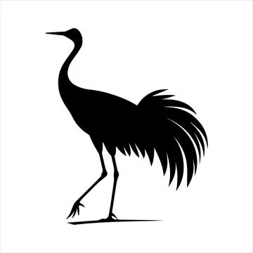 Heron Silhouette Stock Illustration