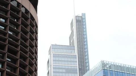 Heron Tower lift Stock Footage 38459061