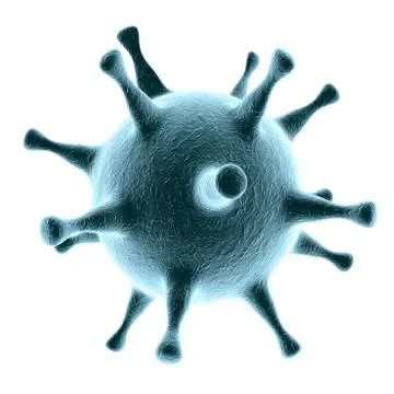 Herpes simplex virus, illustration Stock Illustration