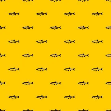 Herring fish pattern vector Stock Illustration