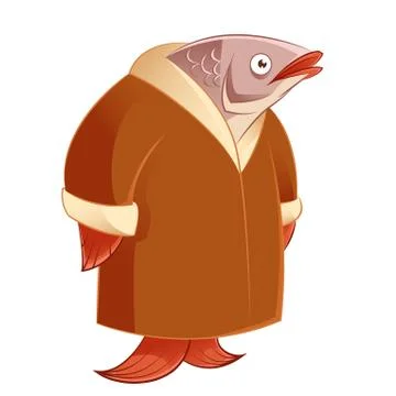 Herring in a fur coat Stock Illustration