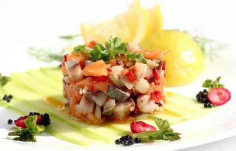 Herring salad Stock Photos