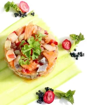Herring salad Stock Photos