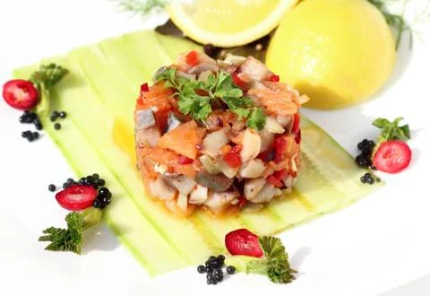 Herring salad Stock Photos