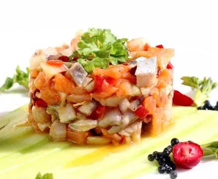 Herring salad Stock Photos