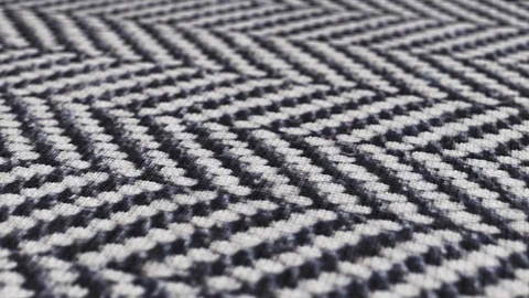 Herringbone background, macro shot of tweed fabric cloth Stock Footage 108470035