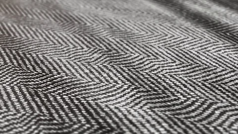 Herringbone background, macro shot of tweed fabric cloth. Stock Footage 108969992