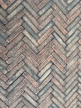 Herringbone Brick Floor Stock Photos