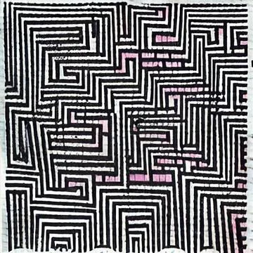 Herringbone-inspired Maze Pattern Stock Illustration