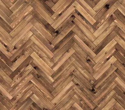 Herringbone natural parquet seamless floor texture Stock Photos