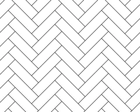 Herringbone parquet tile seamless pattern, bricks Stock Illustration