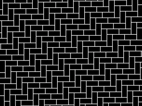 Herringbone Pattern, Brick or Paving Block Motif Stock Illustration