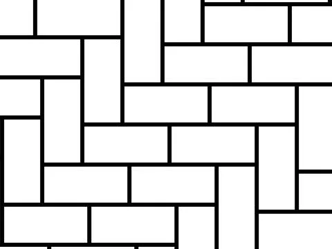 Herringbone Pattern, Brick or Paving Block Motif 스톡 일러스트