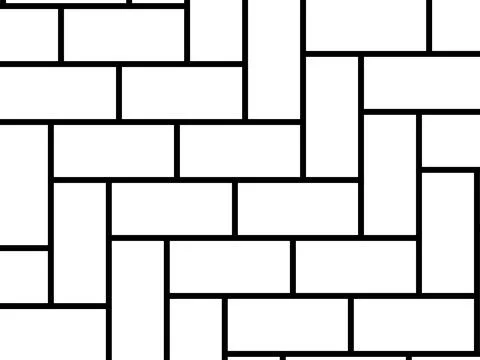 Herringbone Pattern, Brick or Paving Block Motif Stock Illustration