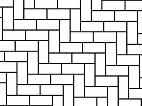 Herringbone Pattern, Brick or Paving Block Motif Stock Illustration