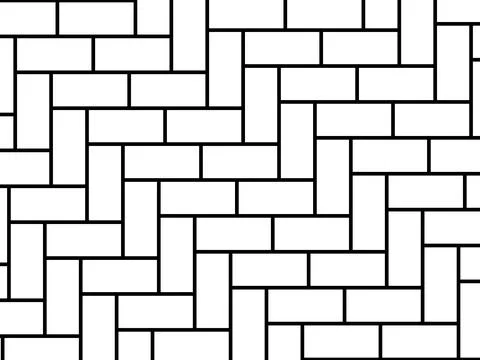 Herringbone Pattern, Brick or Paving Block Motif Illustrazione stock