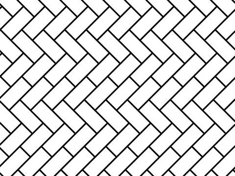 Herringbone Pattern, Brick or Paving Block Motif Stock Illustration