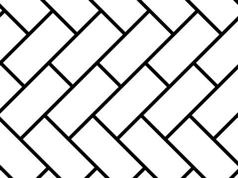 Herringbone Pattern, Brick or Paving Block Motif Illustrazione stock