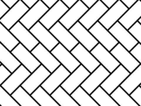 Herringbone Pattern, Brick or Paving Block Motif Stock Illustration