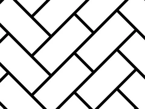 Herringbone Pattern, Brick or Paving Block Motif Stock Illustration