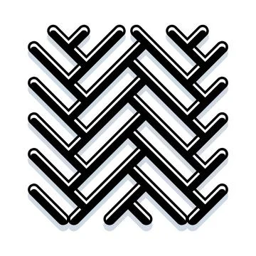 Herringbone pattern creating geometric floor texture design Stock Illustration