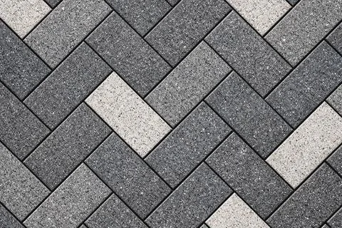 Herringbone pattern with gray bricks. Stockillustratie