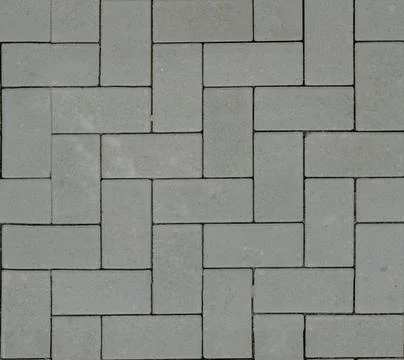 Herringbone Pattern Grey Concrete Paver Texture Foto stock