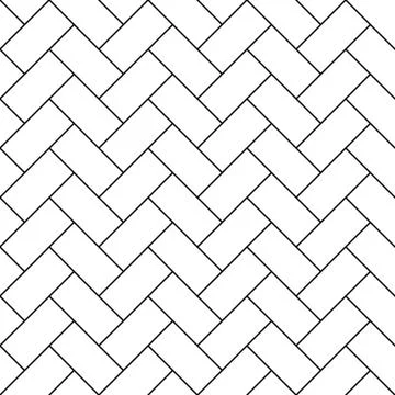 Herringbone Pattern Line Art Repeating Pattern Stock Illustration
