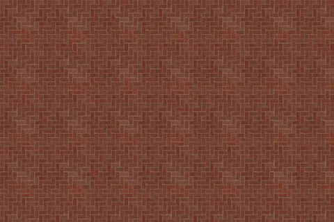 Herringbone-pattern red brick pavement is creating flat design texture filling 스톡 사진