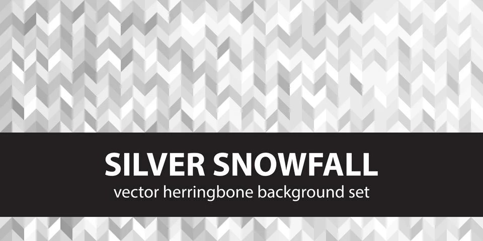 Herringbone pattern set Silver Snowfall. Vector seamless parquet backgrounds 스톡 일러스트