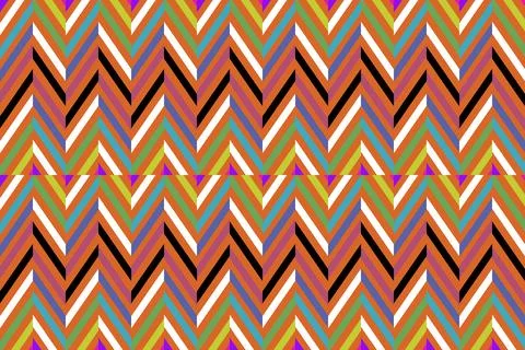 Herringbone pattern,colorful striped,artwork Illustrazione stock