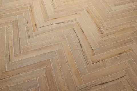 Herringbone patterned floor with broken zigzag pattern 库存照片
