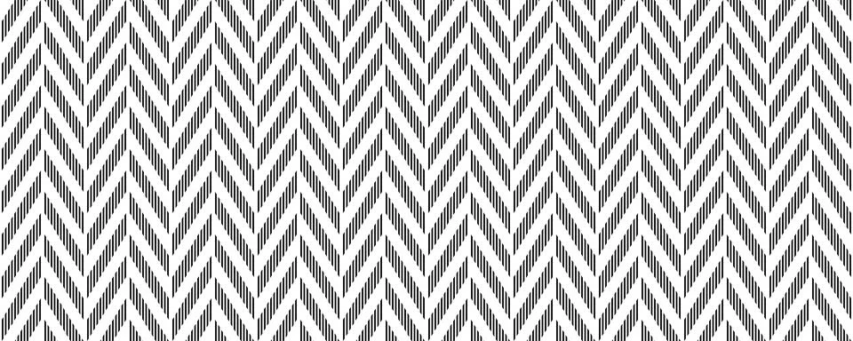 Herringbone seamless pattern. Black and white chevron background. Repeating Illustrazione stock