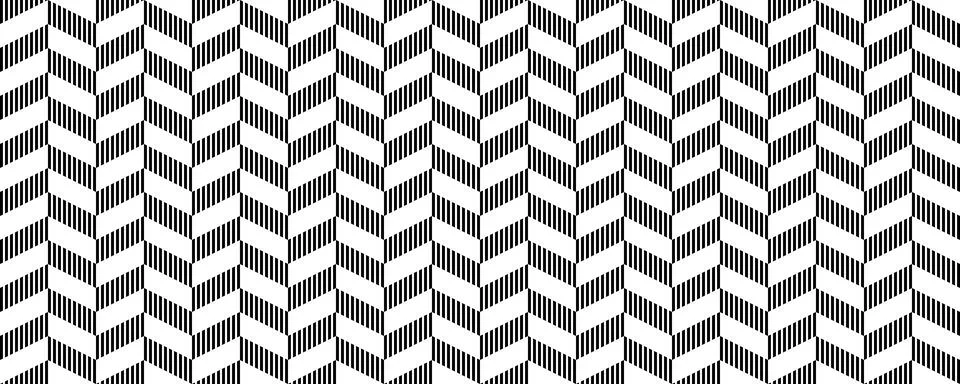 Herringbone seamless pattern. Black white chevron background. Repeating zigzag Illustrazione stock