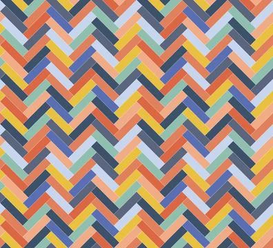 Herringbone wallpaper, floor, kitchen vector seamless tile pattern. Simple Stock Illustration