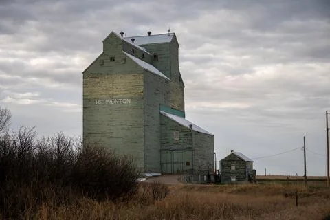 Herronton's old grain elevator Stock Photos