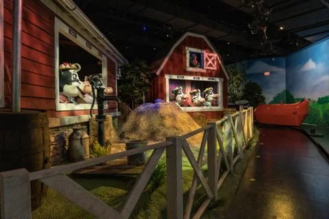 Hershey Cows at Chocolate World Stock Photos