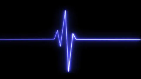 Hert beat cardiogram graph background. Neon pulse line on hospital monitor 스톡 일러스트