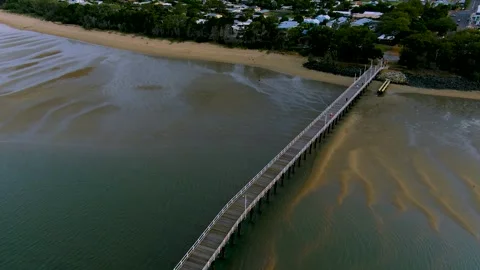 Hervey Bay pier Vídeos de archivo 287528616