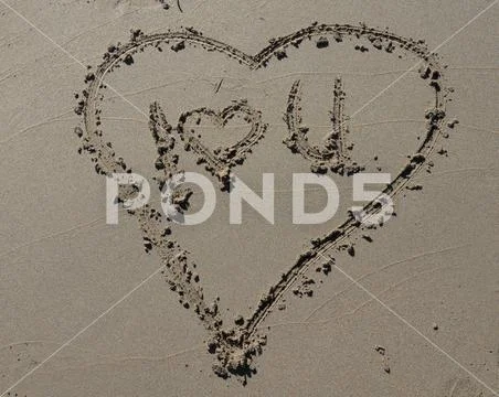 Herz im Sand herz, liebe, sand, strand, sandstrand, geburtstag